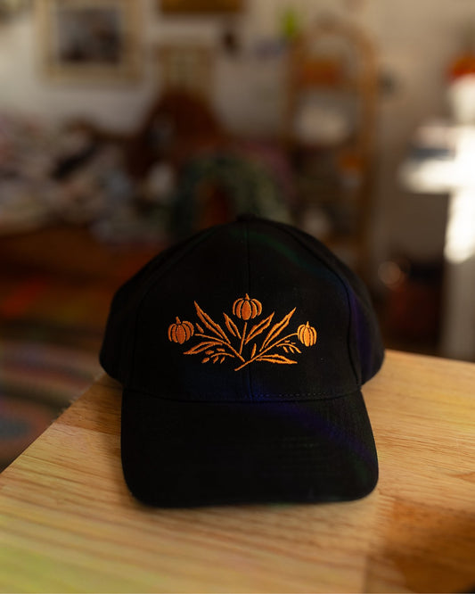 Retro Pumpkin Embroidered Cap Preorder Aug 25