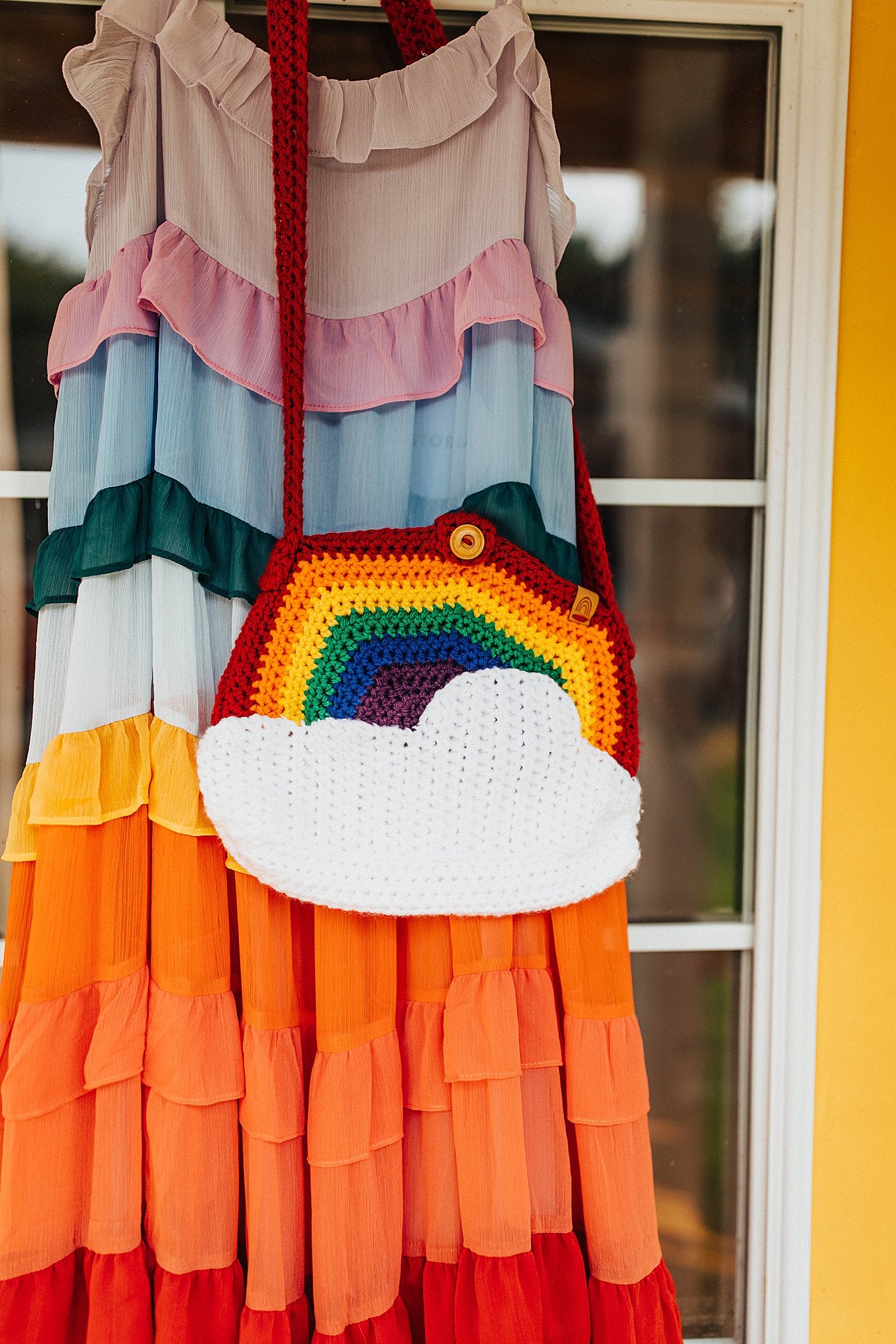 Rainbow Crochet Bag