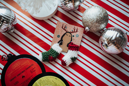 Christmas Stocking Crochet Earrings