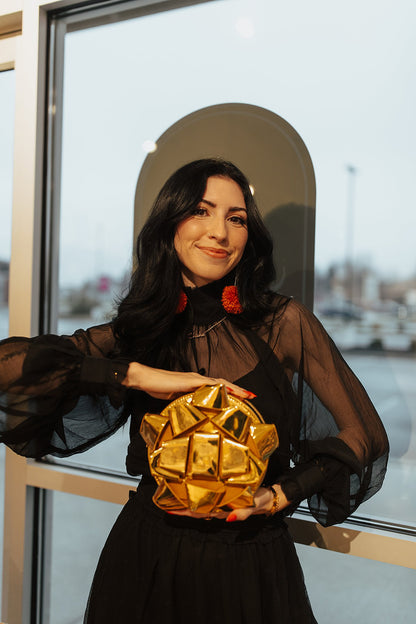Gold Bow Bag